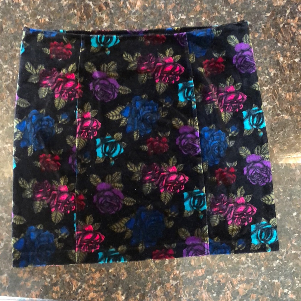 Betsey Johnson velvet pencil skirt